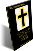 Elementary Teachings About Christ